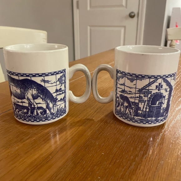 Tasses à Café / Mugs Churchill England - Rose - Occasion Bon État - Fabriqué Au Royaume-Uni